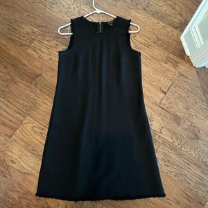 Ann Taylor.  Tweed-like material.  Black. Size 2